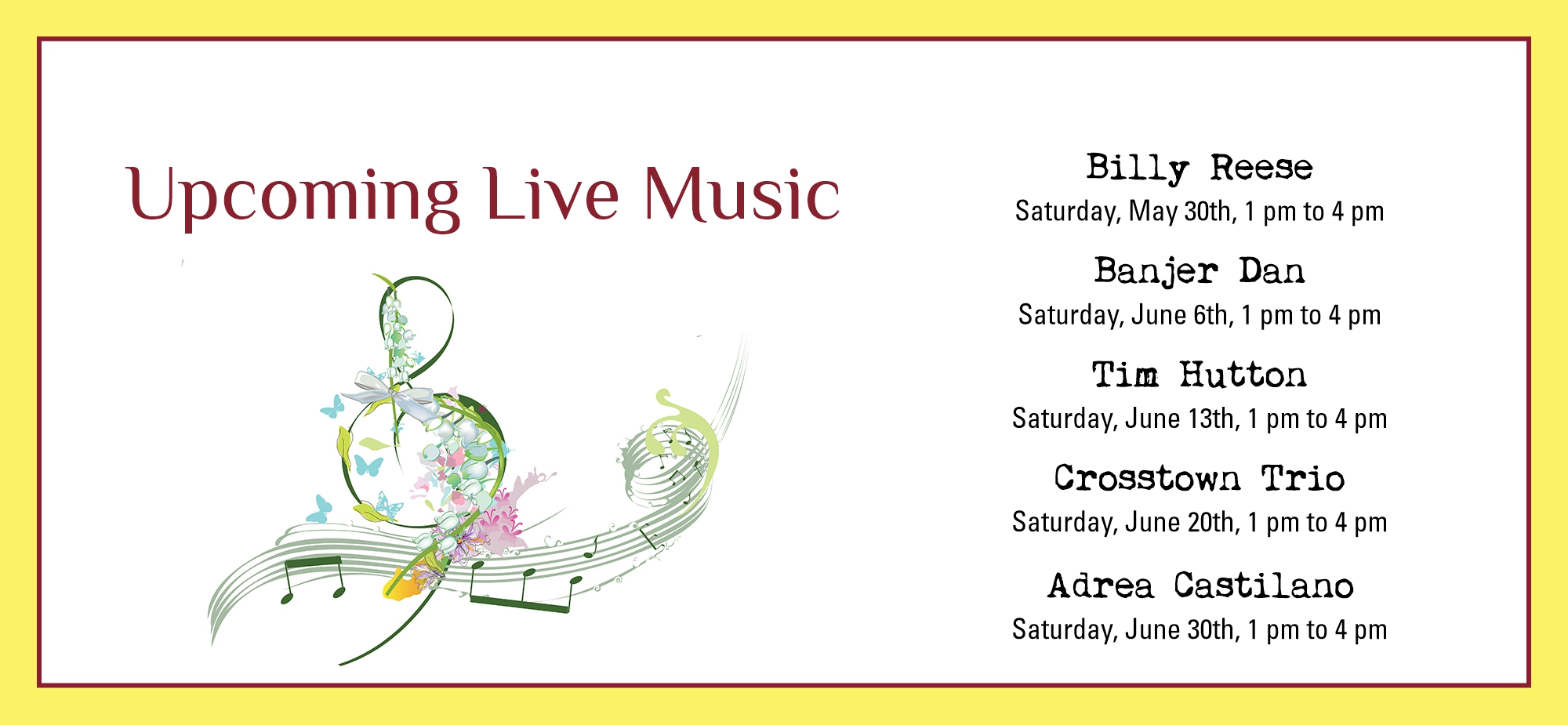 June Music at La Vie Dansante