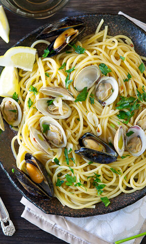 Photo of Pasta with Clams and Mussels