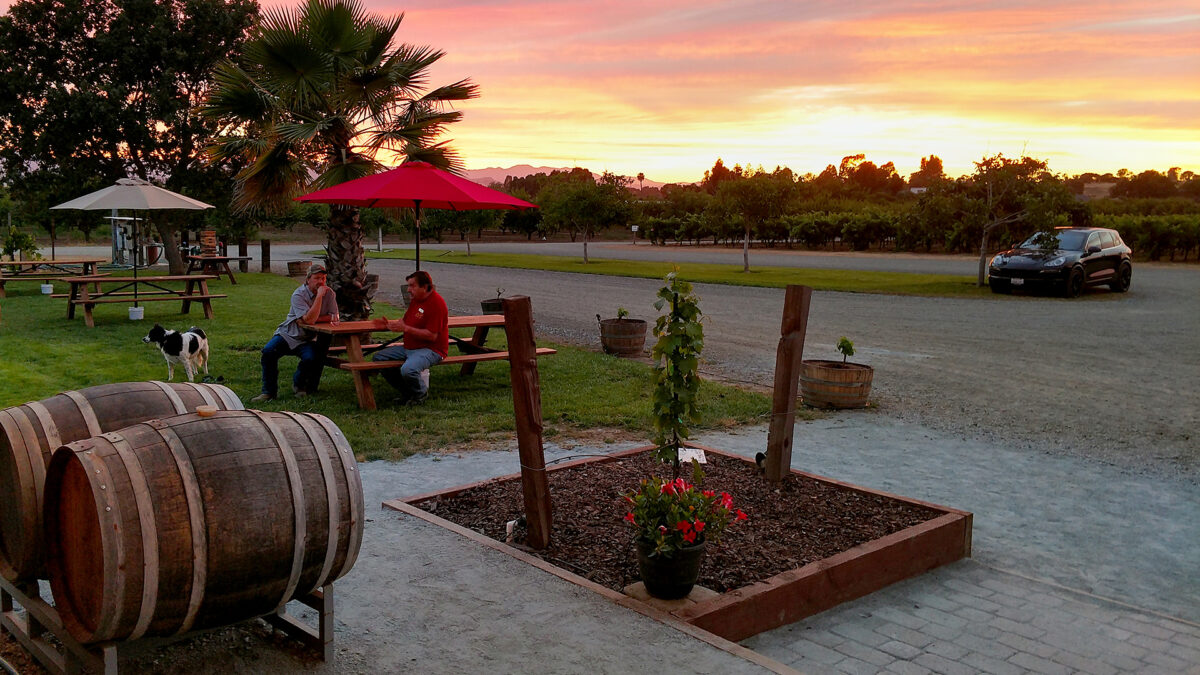 Sunset at the Winery