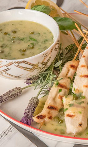 Recipe for Chicken Piccata Skewers